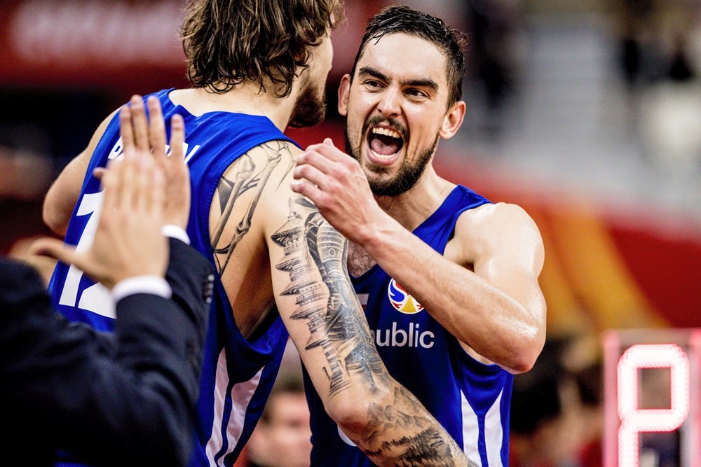 Český basketbalista v NBA Tomáš Satoranský.