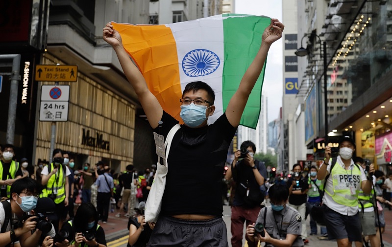 Nepokoje v Hongkongu.