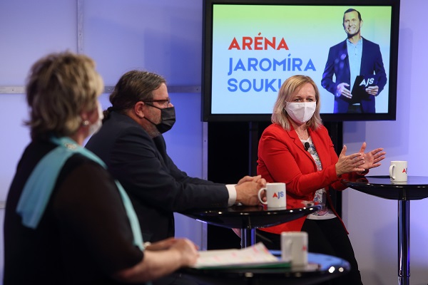 Hosté pořadu Aréna Jaromíra Soukupa.
