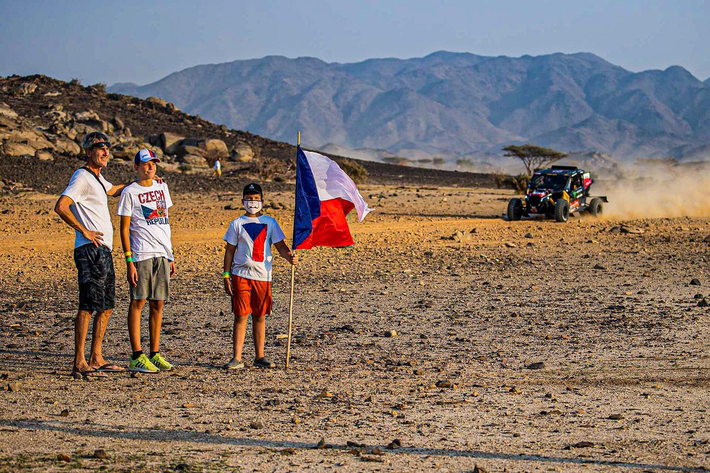 Česká podpora na Rallye Dakar.