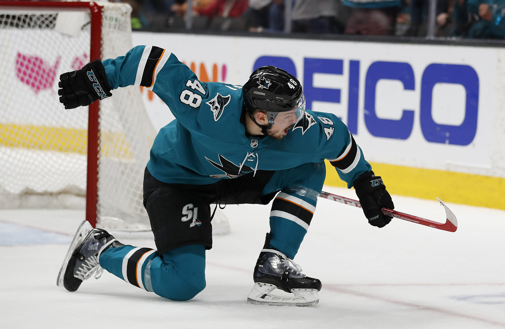 Útočník San Jose Sharks Tomáš Hertl.