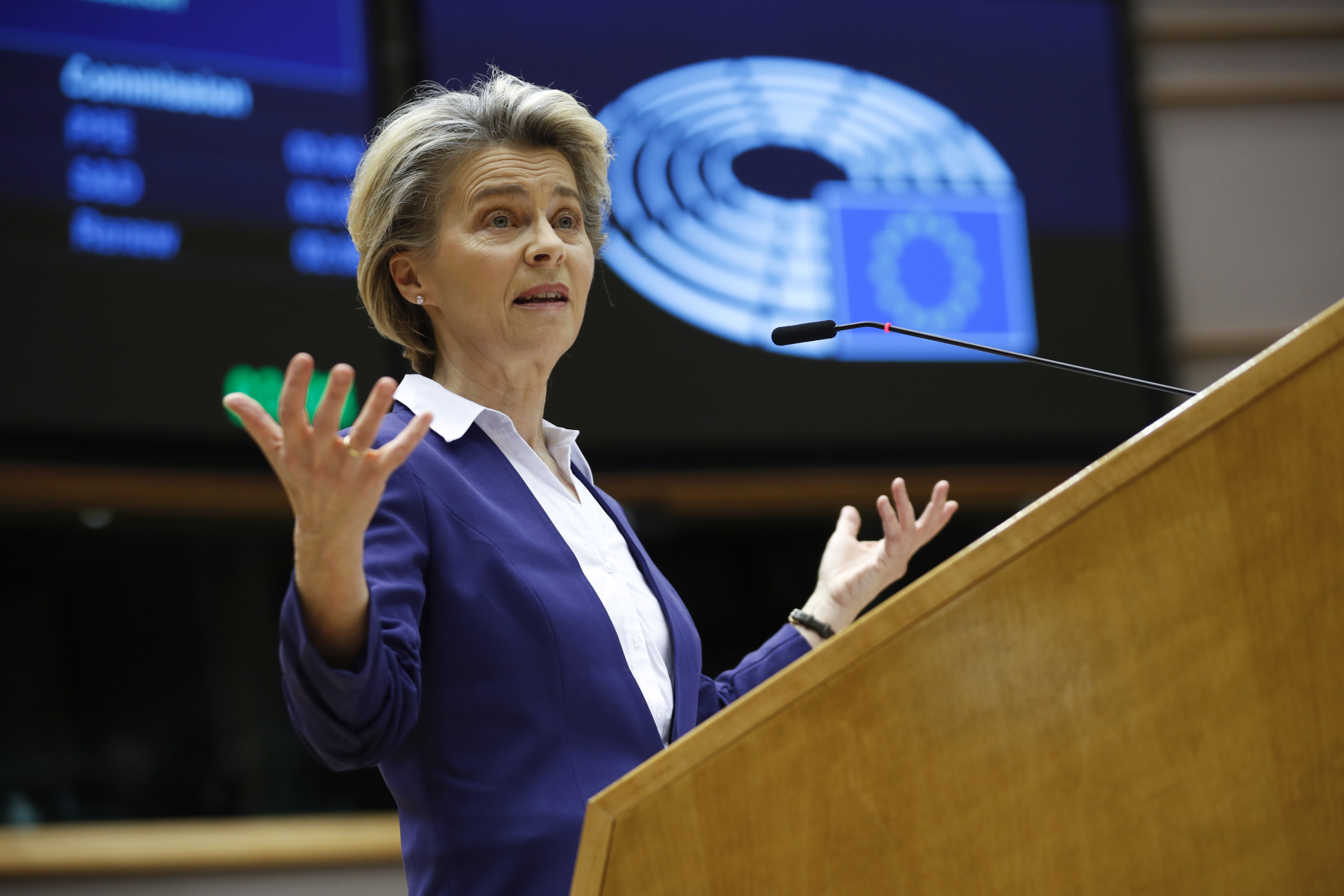 Šéfka Evropské komise Ursula von der Leyenová.