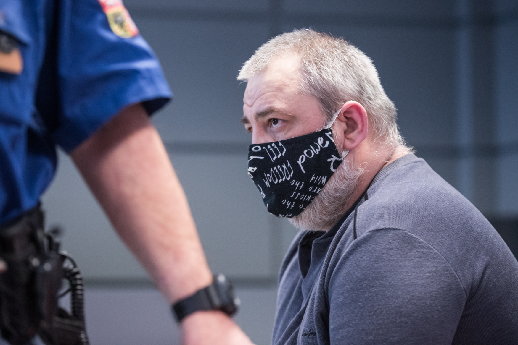 Obžalovaný Rostislav Basler u soudu. 