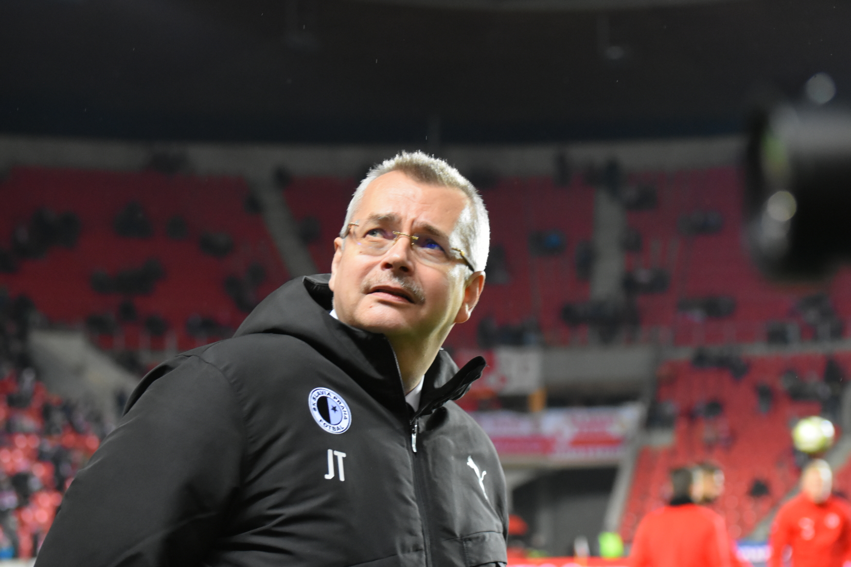 Předseda představenstva fotbalové Slavie Jaroslav Tvrdík.