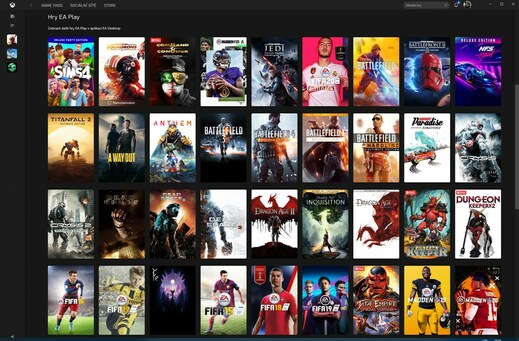 Hry od EA jsou součástí předplatného Xbox Game Pass.