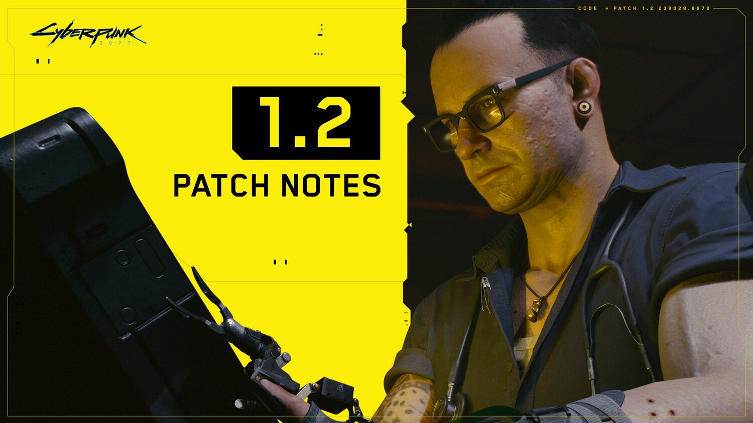 Cyberpunk 2077 dostává obří aktualizaci 1.2, opravuje stovky chyb.