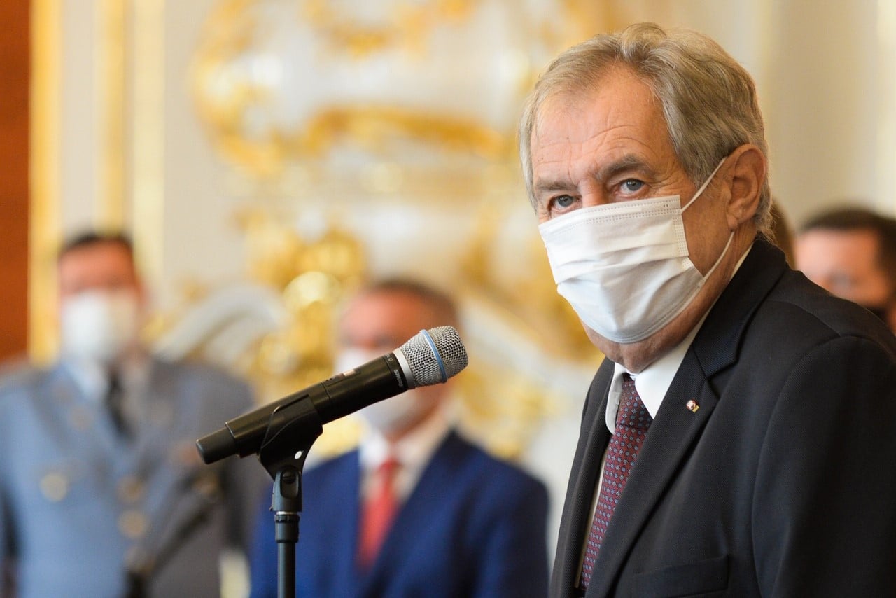 Prezident České republiky Miloš Zeman.