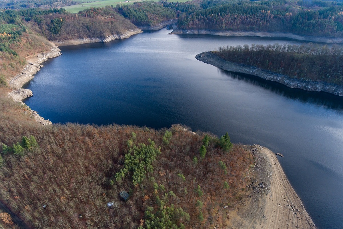 Orlická přehrada.