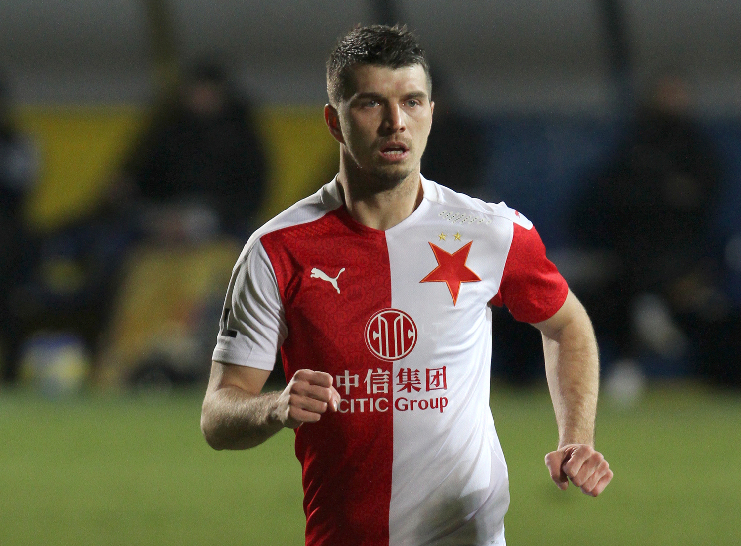 Obránce Slavie Praha Ondřej Kúdela.