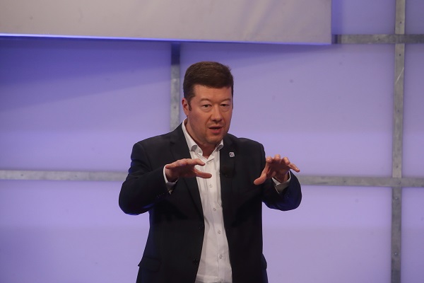 Místopředseda Poslanecké sněmovny a lídr hnutí SPD Tomio Okamura.