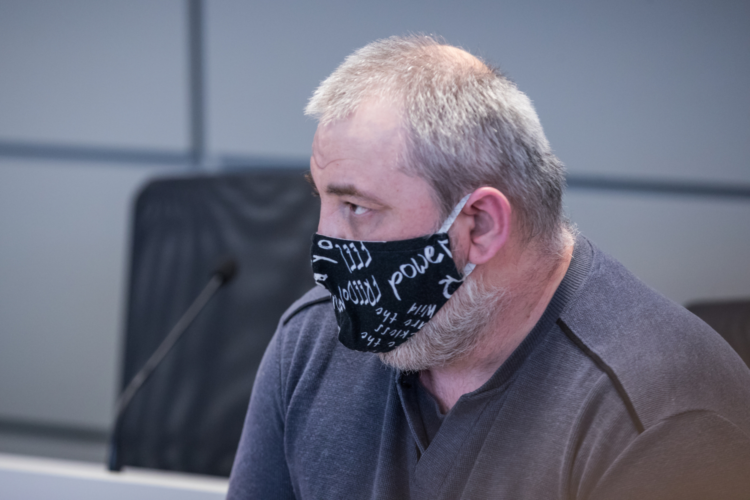 Obžalovaný Rostislav Basler u soudu. 