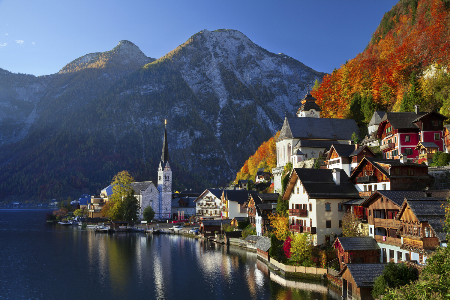 Hallstatt, Rakousko.