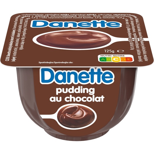 Danette čokoládový pudink.