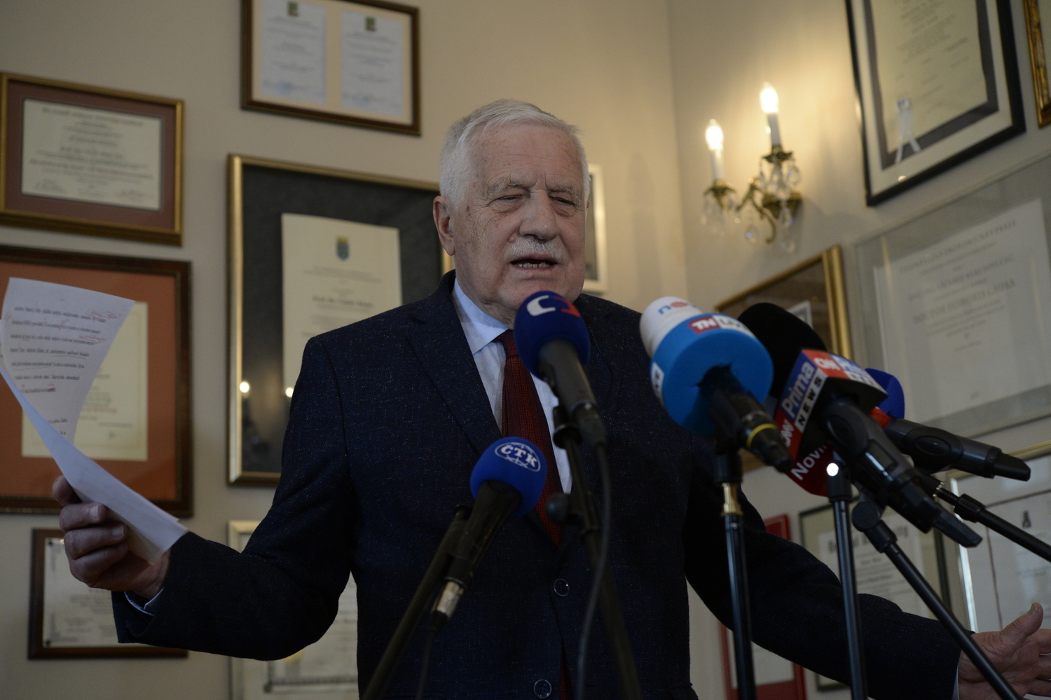Bývalý prezident České republiky Václav Klaus.
