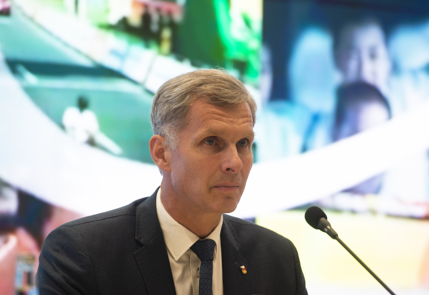 Předseda Českého olympijského výboru (ČOV) Jiří Kejval na zasedání pléna 29. června 2021 v Praze. Výbor schválil předběžnou nominaci na olympijské hry v Tokiu.