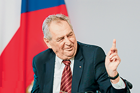 Prezident České republiky Miloš Zeman.