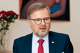 Předseda ODS Petr Fiala.