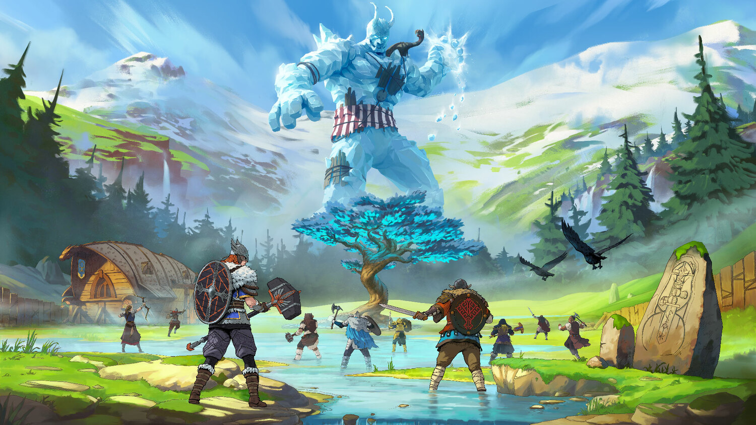 Tribes of Midgard je povedenou vikingskou survival akcí až pro deset lidí.