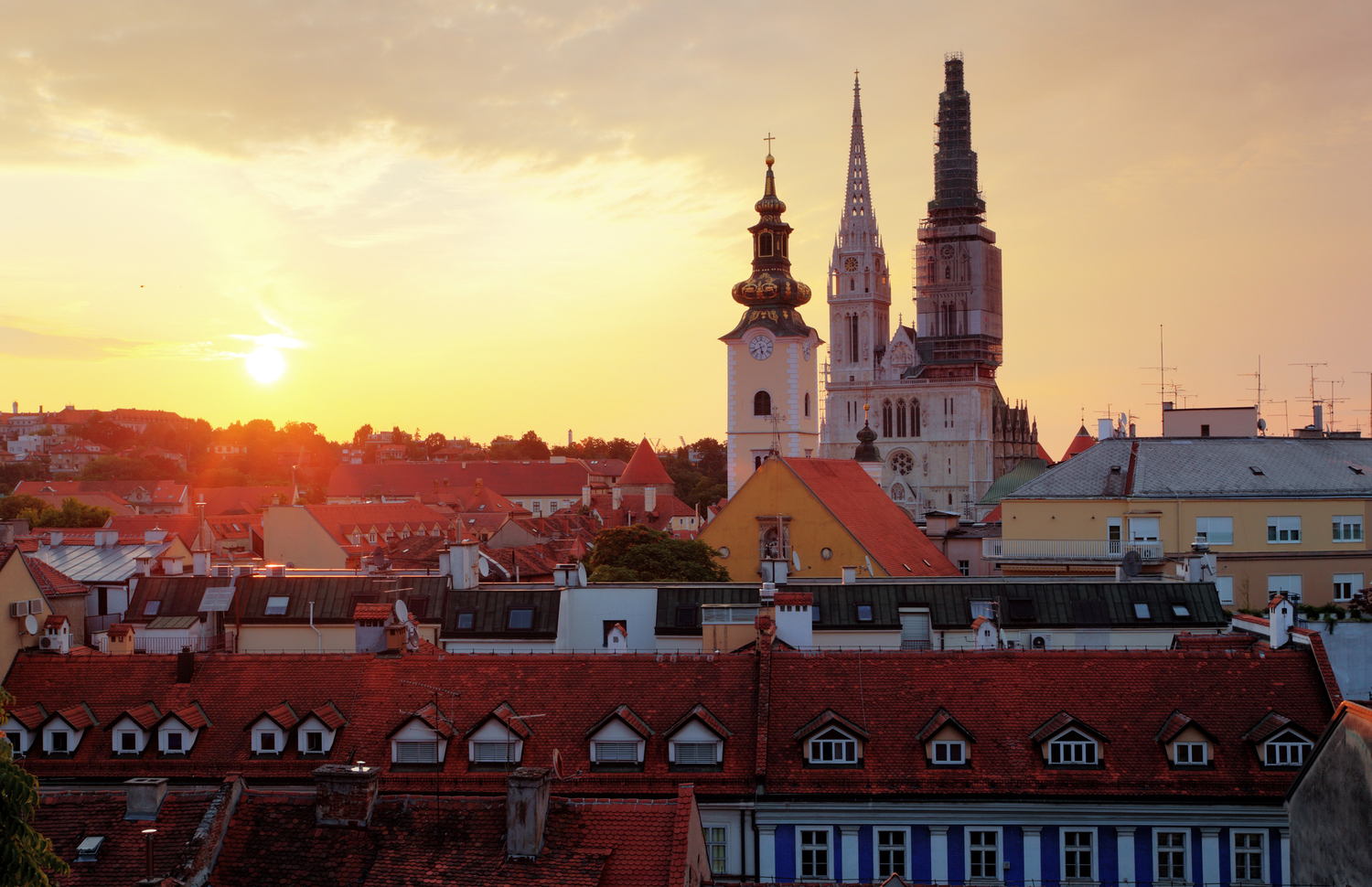 Hlavní město Chorvatska Záhřeb.