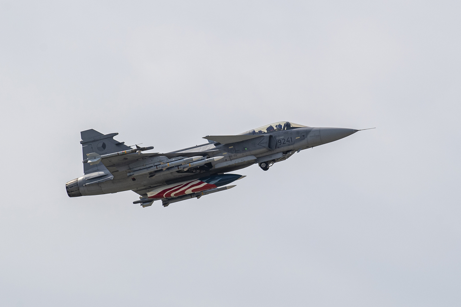 Letoun JAS-39 Gripen.