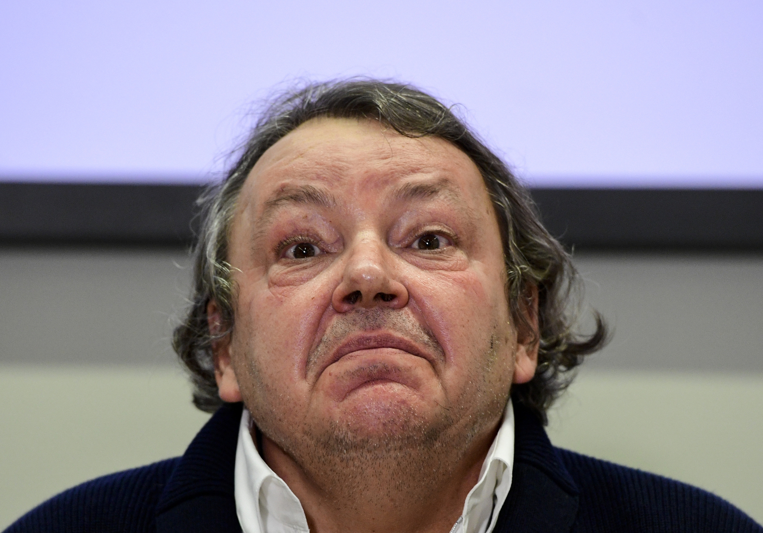 Prezident Českého hokeje Tomáš Král vystoupil na tiskové konferenci 27. září 2021 v Praze.