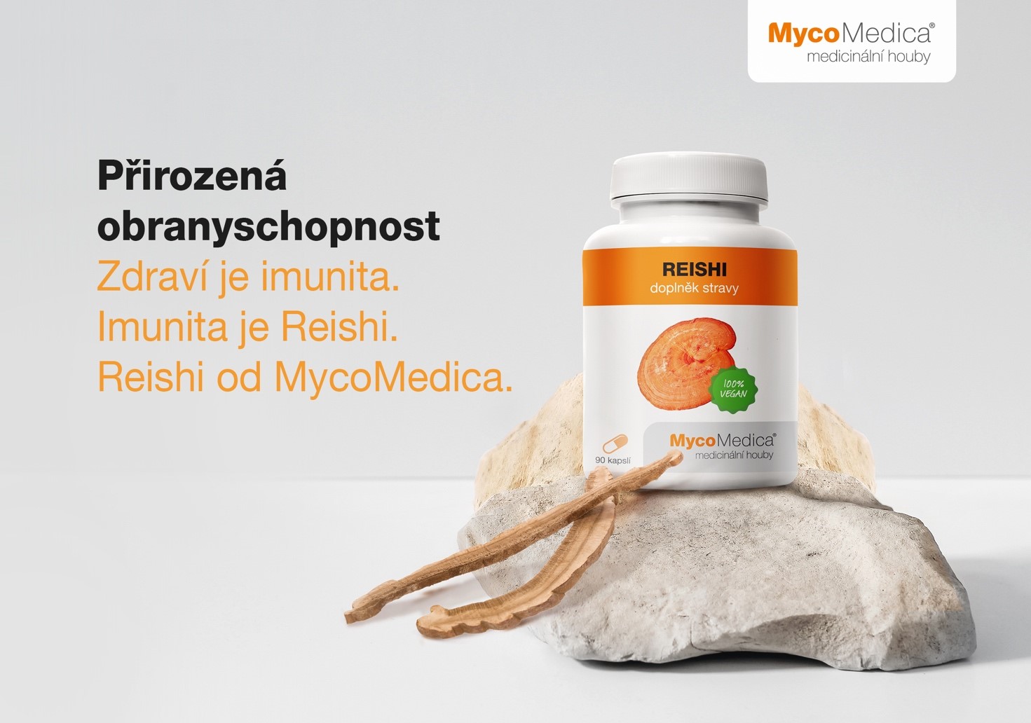 Královská houba Reishi.