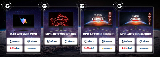 Objevte krásu křivek, vyzkoušejte zakřivené monitory MSI Artymis.