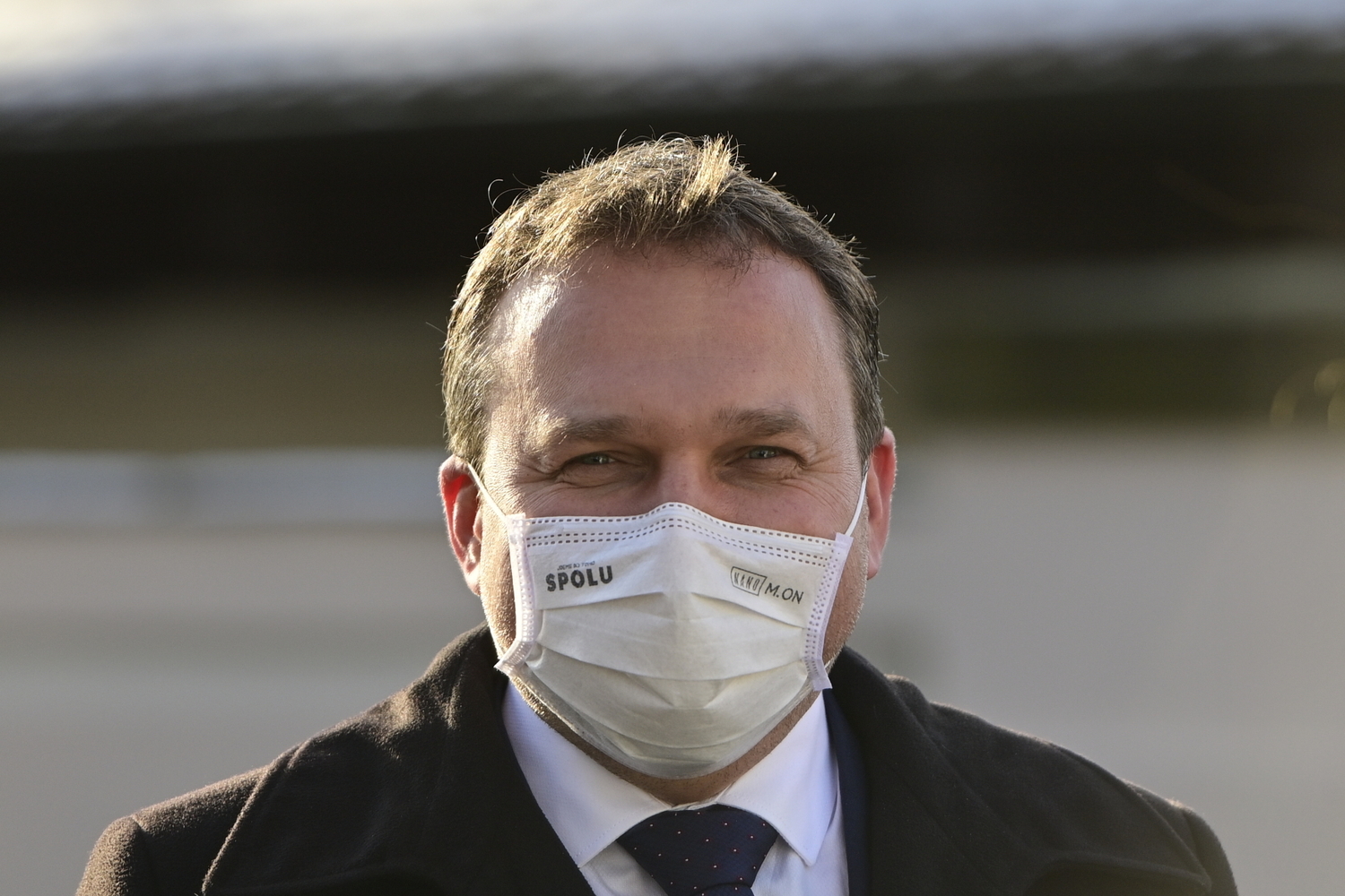 Kandidát na ministra práce a sociálních věcí Marian Jurečka (KDU-ČSL) po schůzce s prezidentem Milošem Zemanem 3. prosince 2021 na zámku v Lánech na Kladensku.
