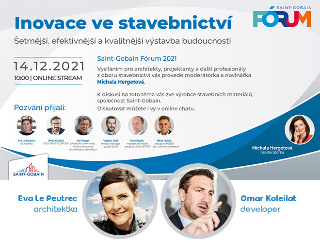 Saint-Gobain Fórum: inovace ve stavebnictví.
