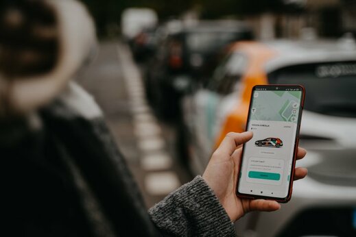 Aplikace Anytime Carsharing.