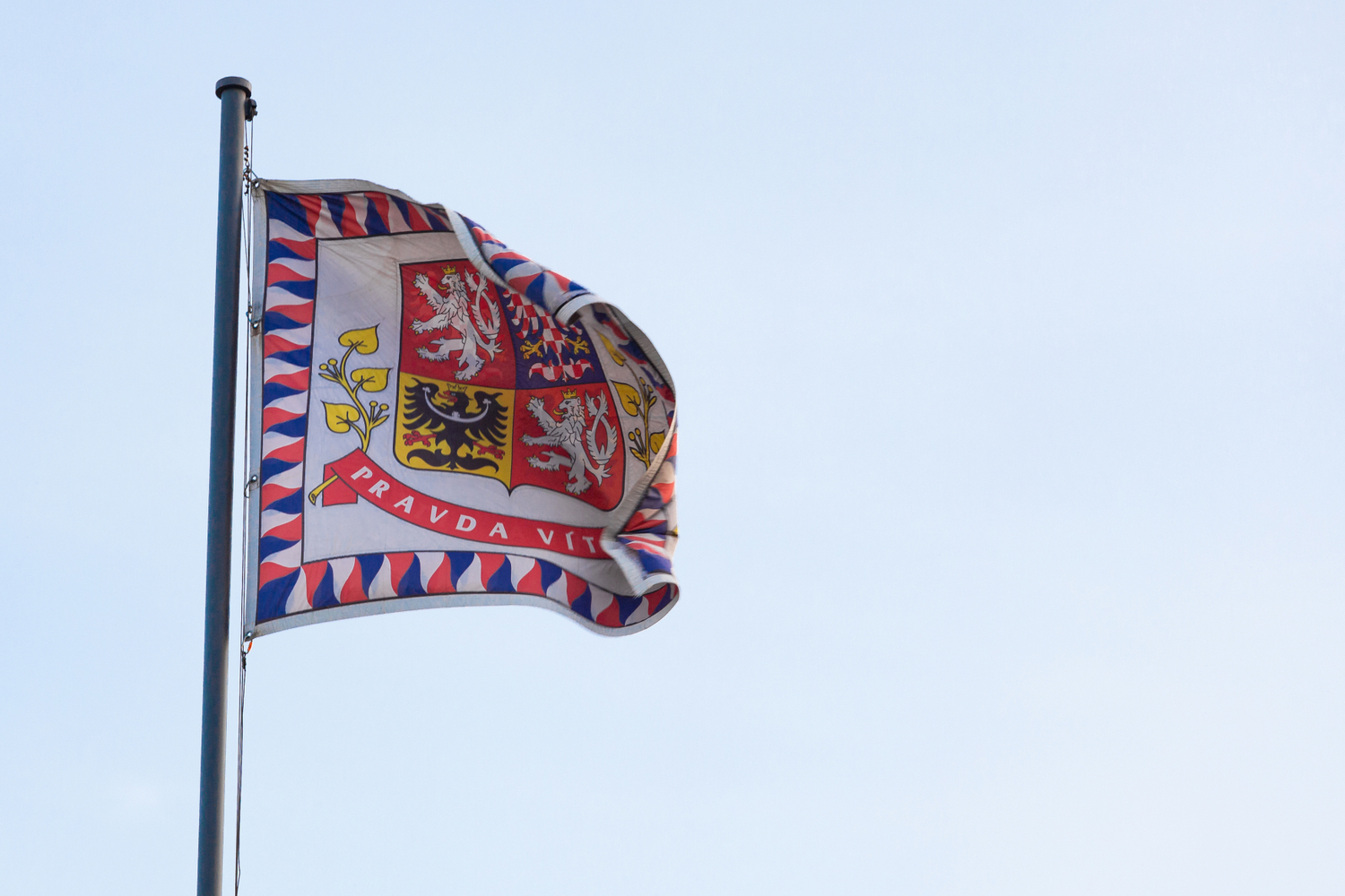 Vlajka prezidenta České republiky.