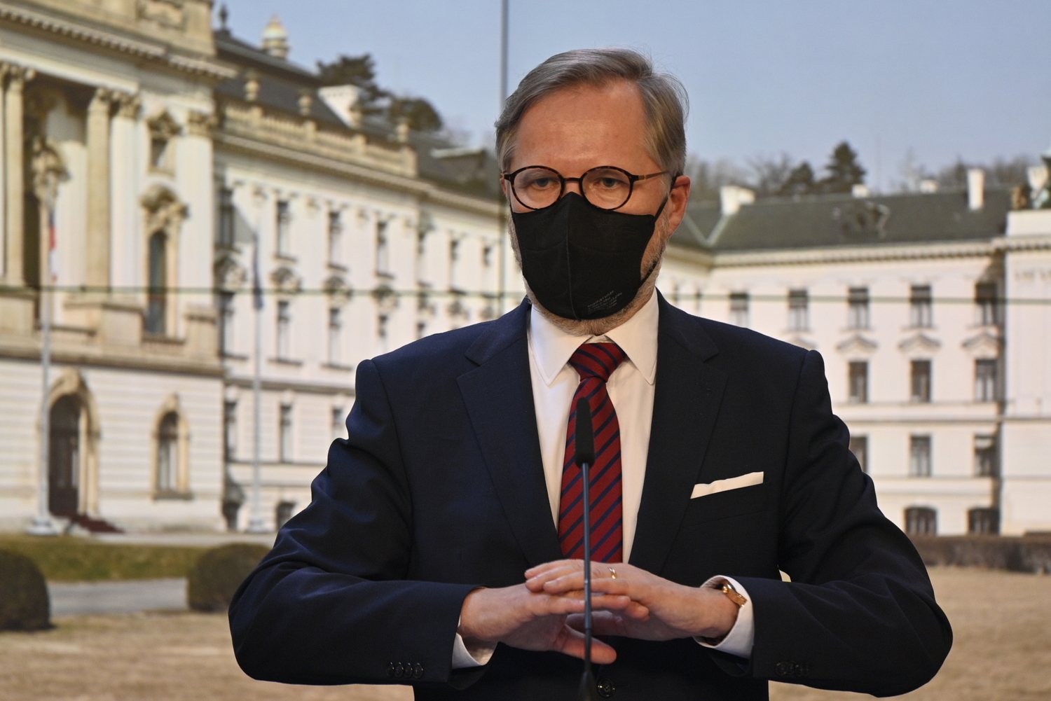 Premiér České republiky Petr Fiala (ODS).