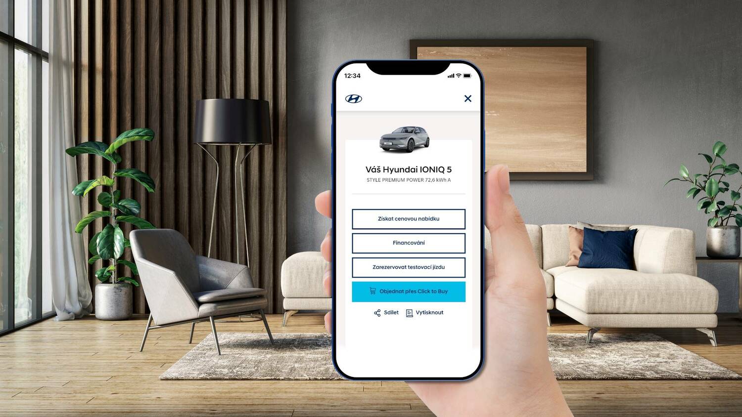 Služba Cl!ck to Buy umožňuje zákazníků nákup vozů Hyundai on-line.