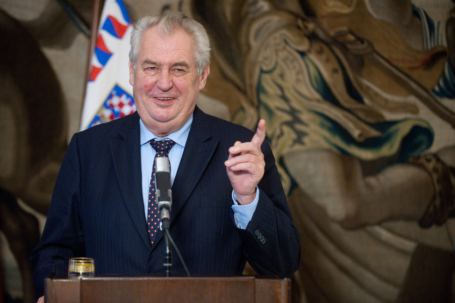 Prezident České republiky Miloš Zeman.