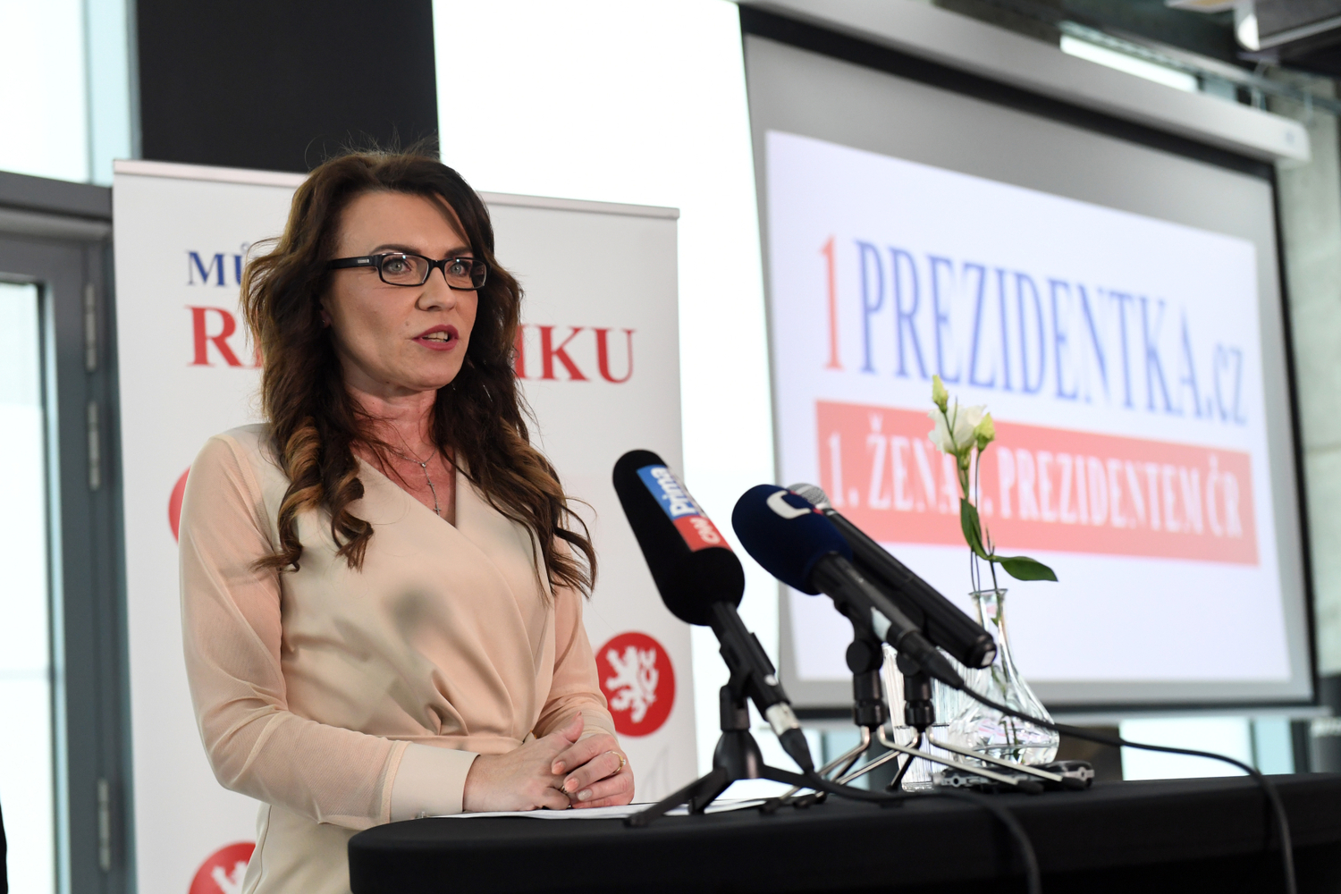 Kandidátka na prezidentku Denisa Rohanová.
