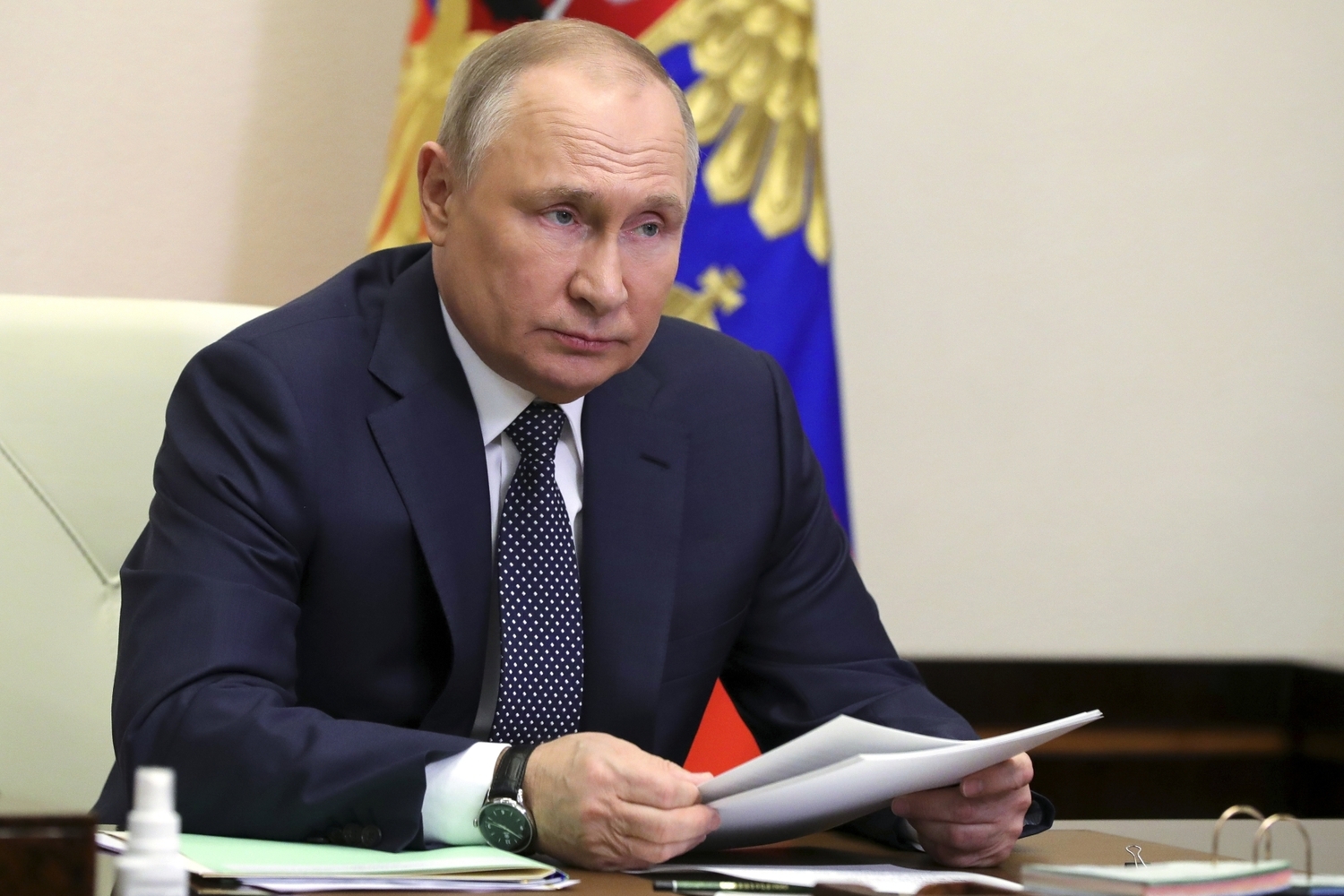 Ruský prezident Vladimir Putin. Ruský prezident Vladimir Putin.