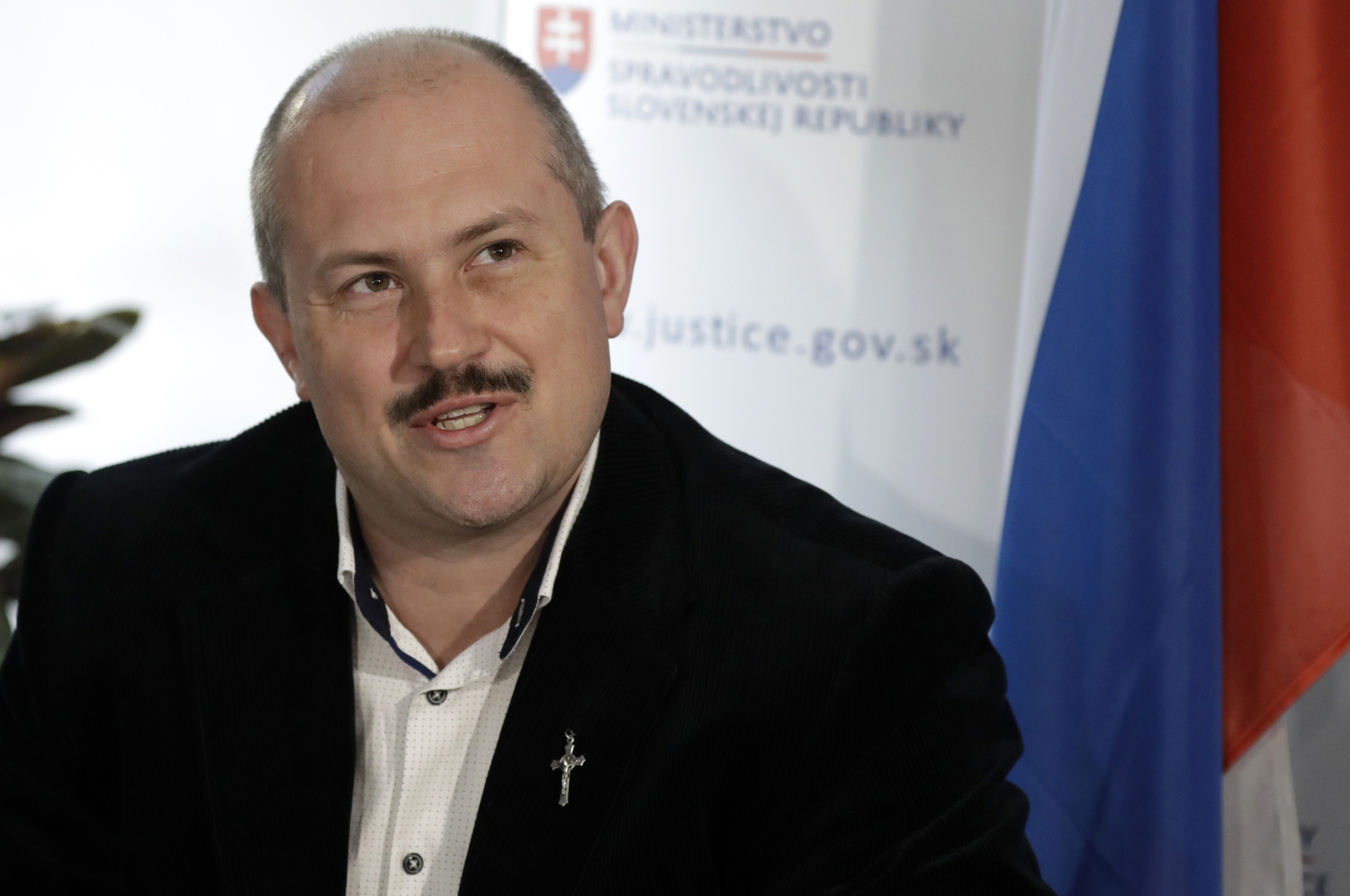 Předseda krajně pravicové strany Kotlebovci-Lidová strana Naše Slovensko (LSNS) Marian Kotleba. 