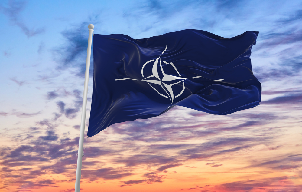 Vlajka NATO (ilustrační foto).