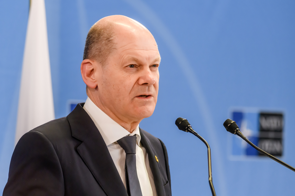 Německý kancléř Olaf Scholz. Německý kancléř Olaf Scholz.