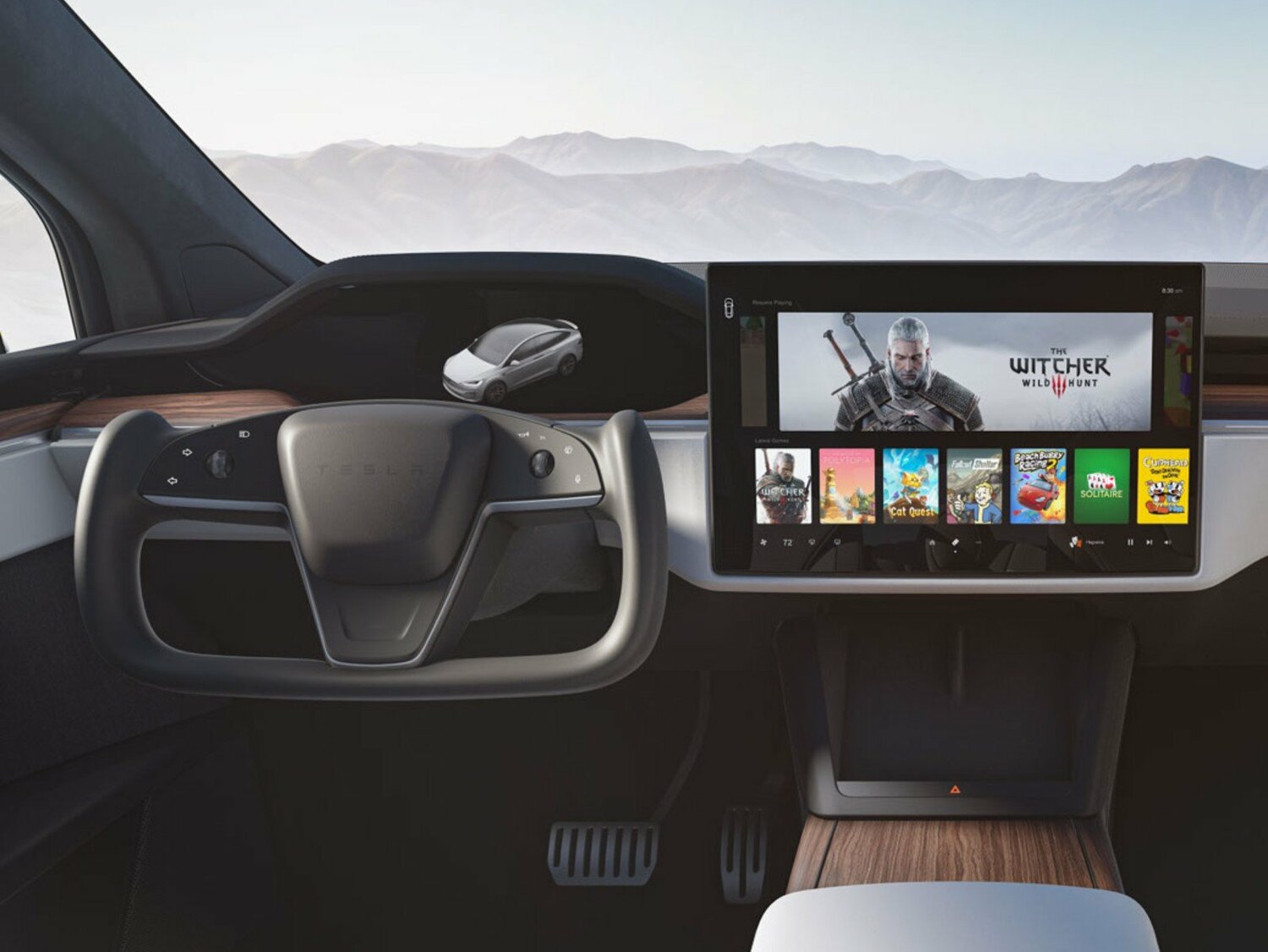 Automobily značky Tesla nabídnou podporu Steamu.