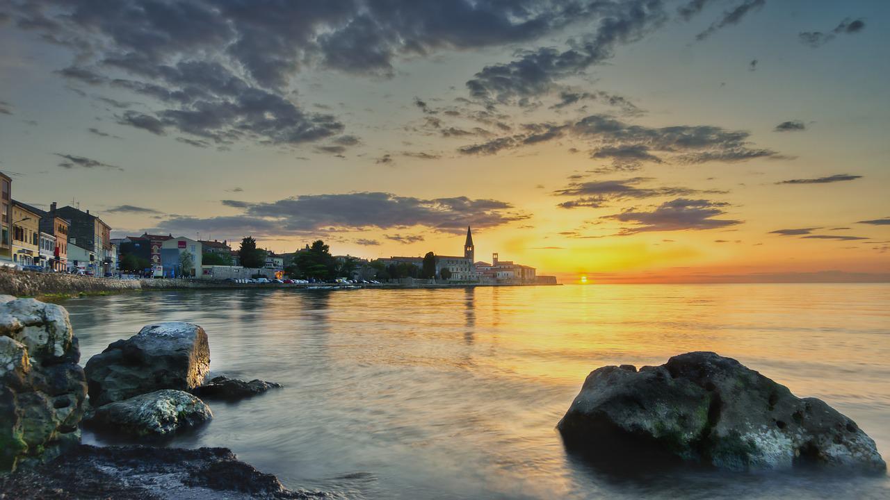 Chorvatské město Poreč. 