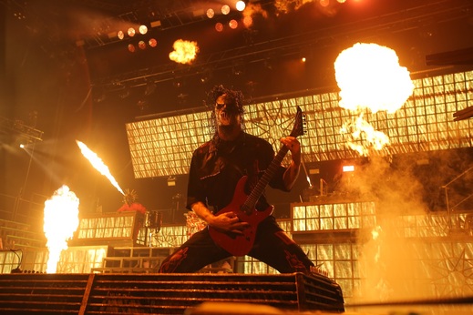 Koncert americké metalové kapely Slipknot v pražské O2 areně.