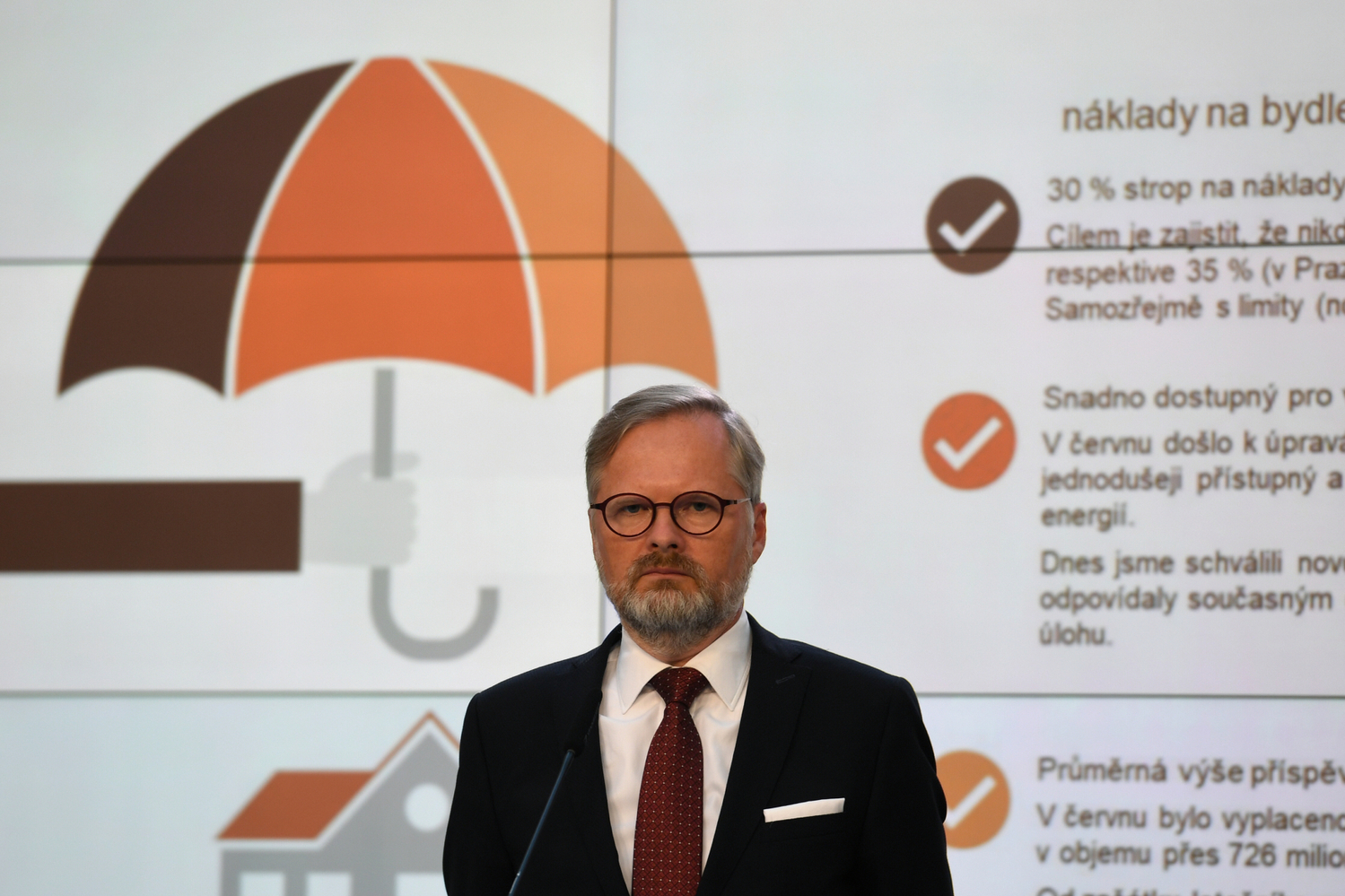 Premiér České republiky Petr Fiala (ODS).