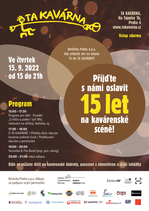 TA KAVÁRNA slaví 15 let!