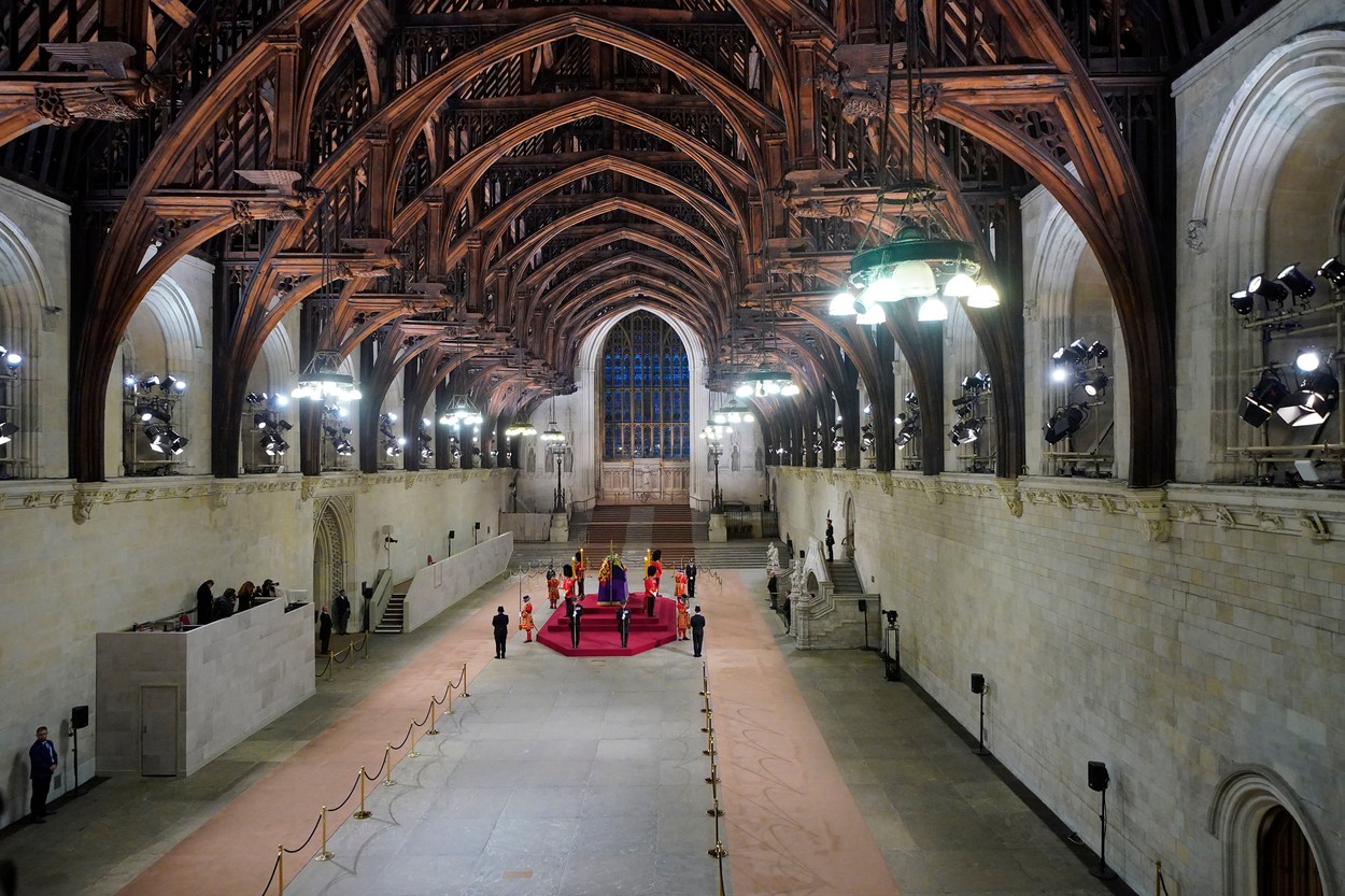 Přípravy pohřbu britské královny Alžběty II.