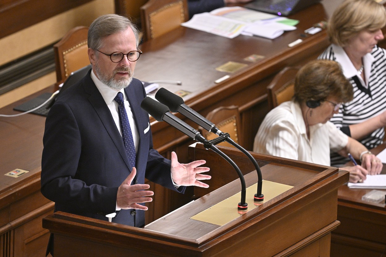 Premiér ČR Petr Fiala (ODS).