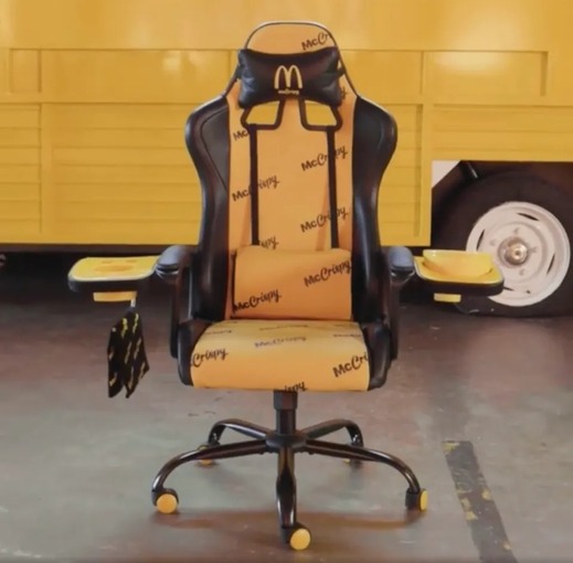 McDonald's nabízí vlastní herní křeslo.