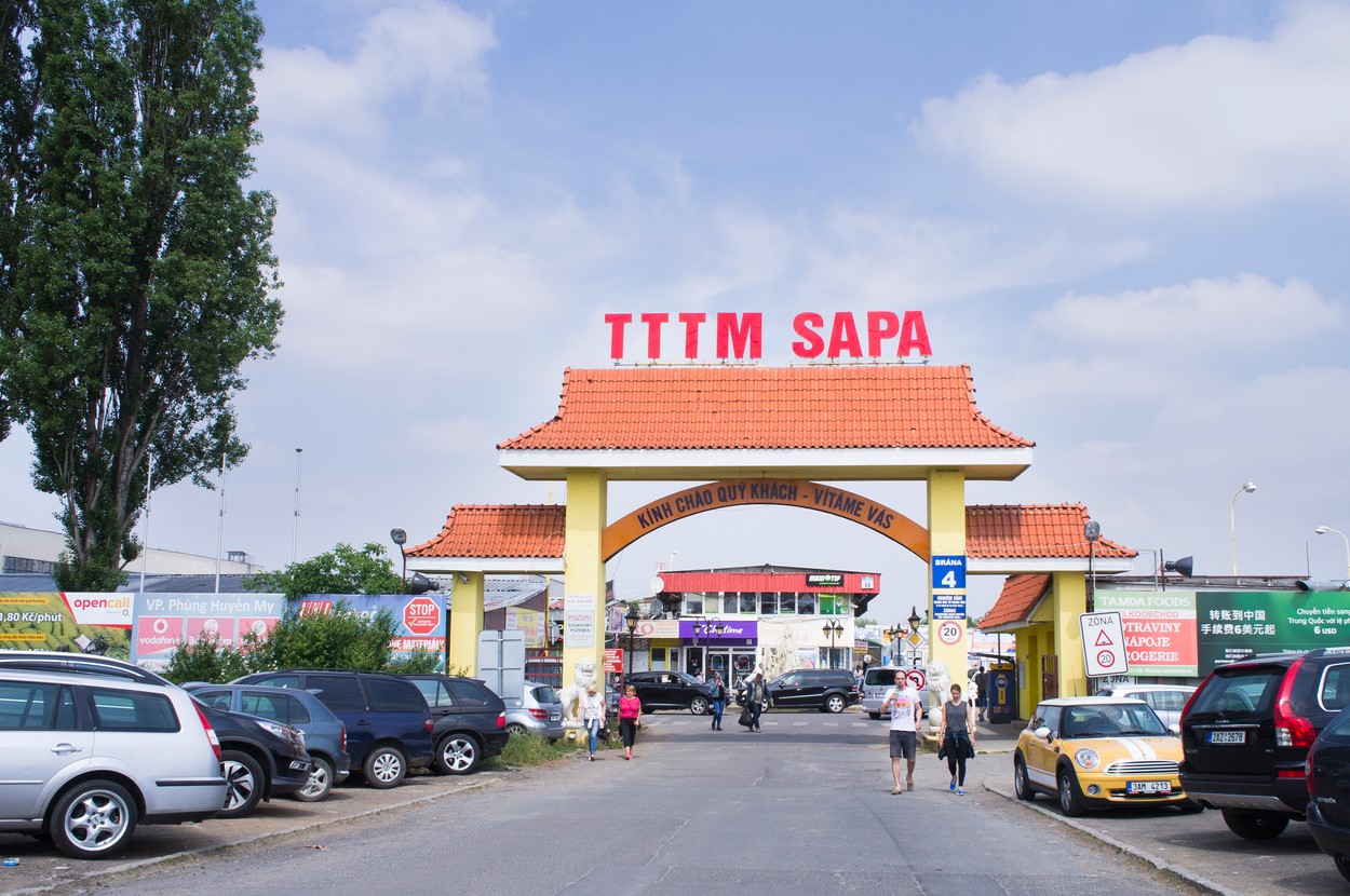 Vietnamská tržnice Sapa v Praze (ilustrační foto).