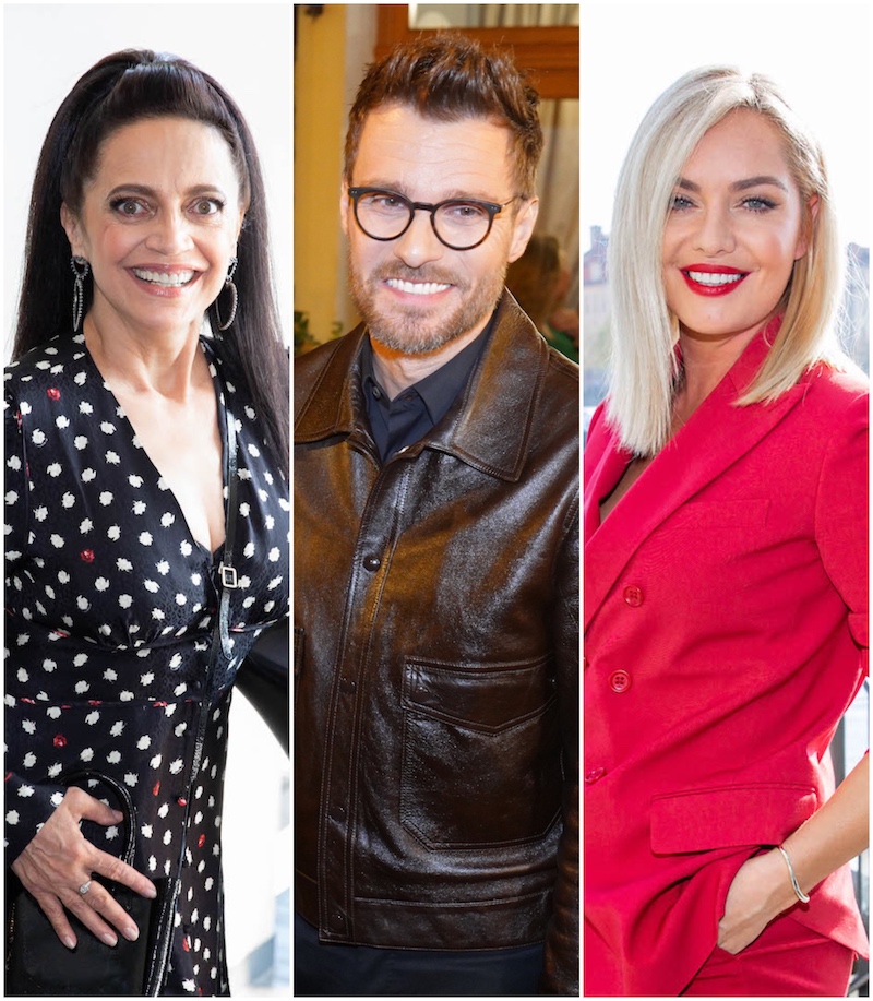 Lucie Bílá, Leoš Mareš, Taťána Kuchařová. Lucie Bílá, Leoš Mareš, Taťána Kuchařová.
