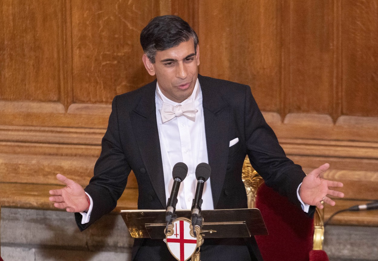 Britský premiér Rishi Sunak.